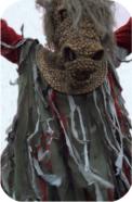 Mask woven in fresh water bulrush 